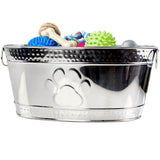 Steel Dog Toy Basket with Handles