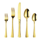 Gold Stainless Steel Silverware Set
