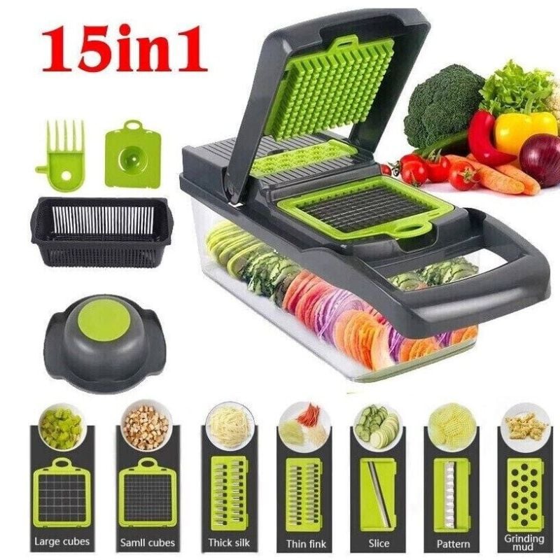 Multi-Function Vegetable Chopper & Slicer Set