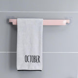 No-Drill Bathroom Towel Rack - Strong Plastic Storage