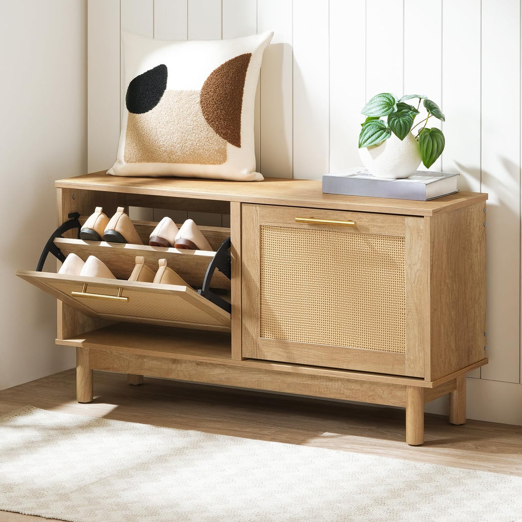 Entryway Bench with Shoe Storage