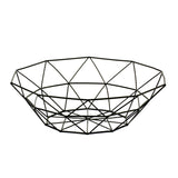 Geometric Metal Wire Fruit Bowl