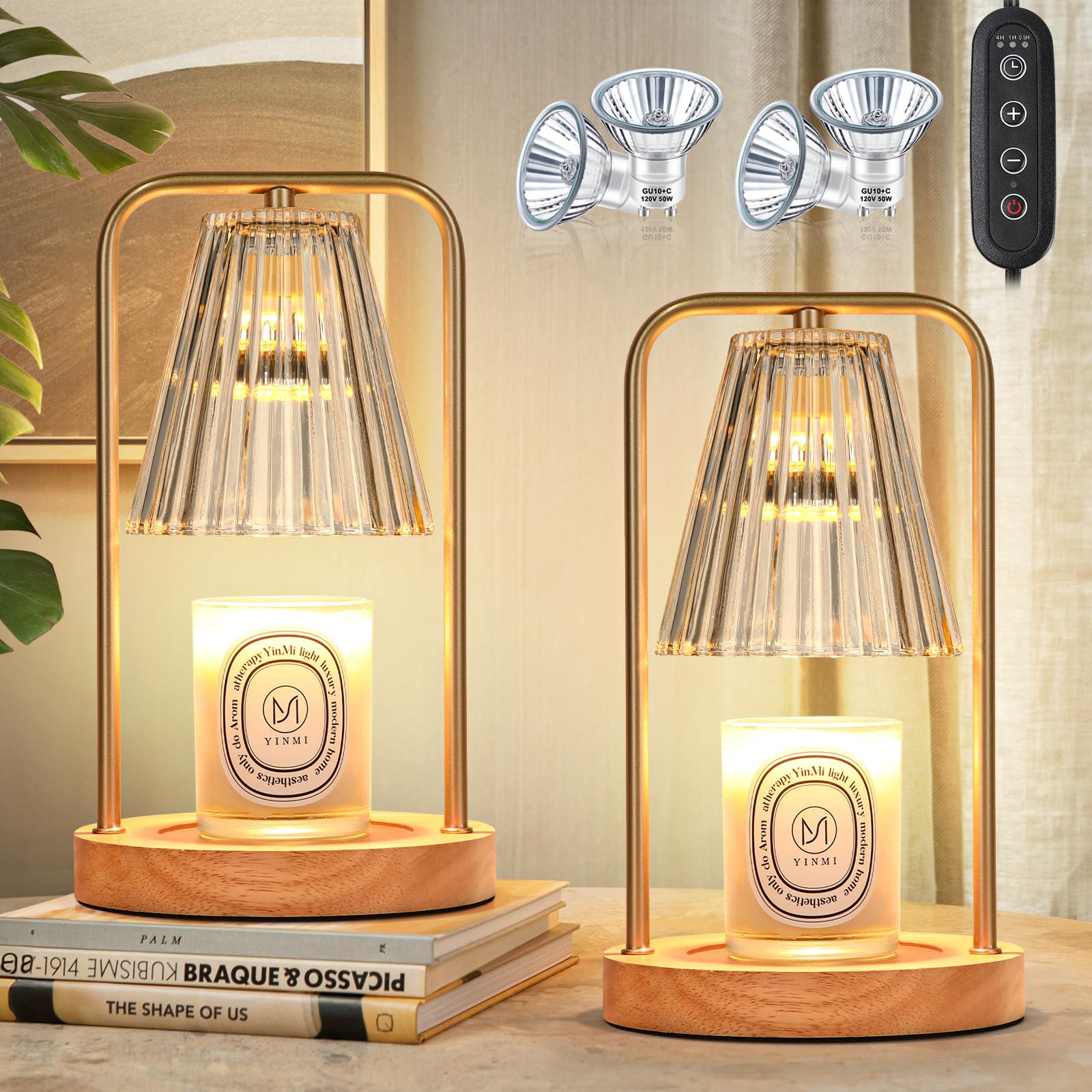 2 Pack Candle Warmer Lamps