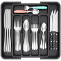 Black Silverware Drawer Organizer