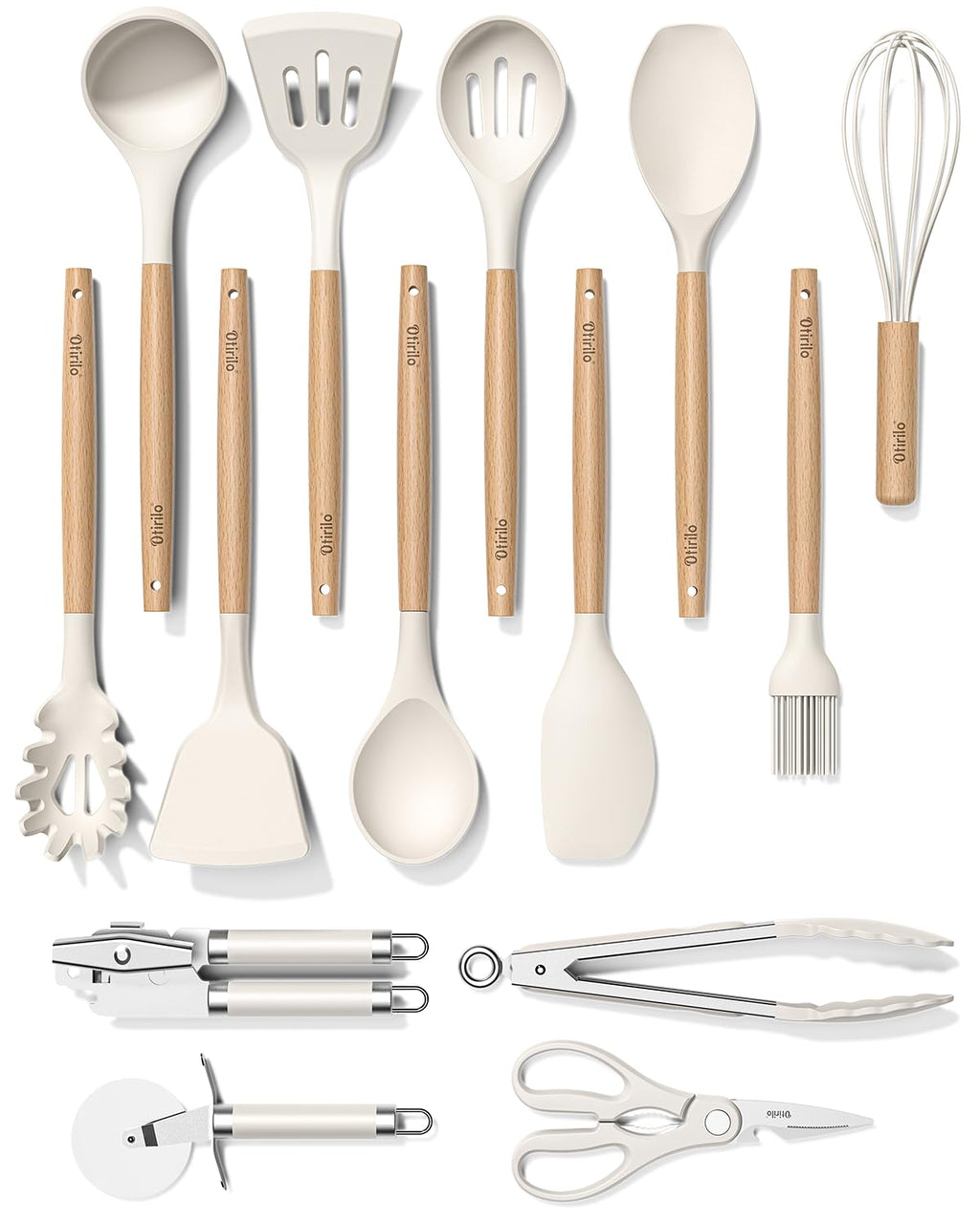 White Silicone Cooking Utensils Set