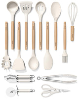 White Silicone Cooking Utensils Set
