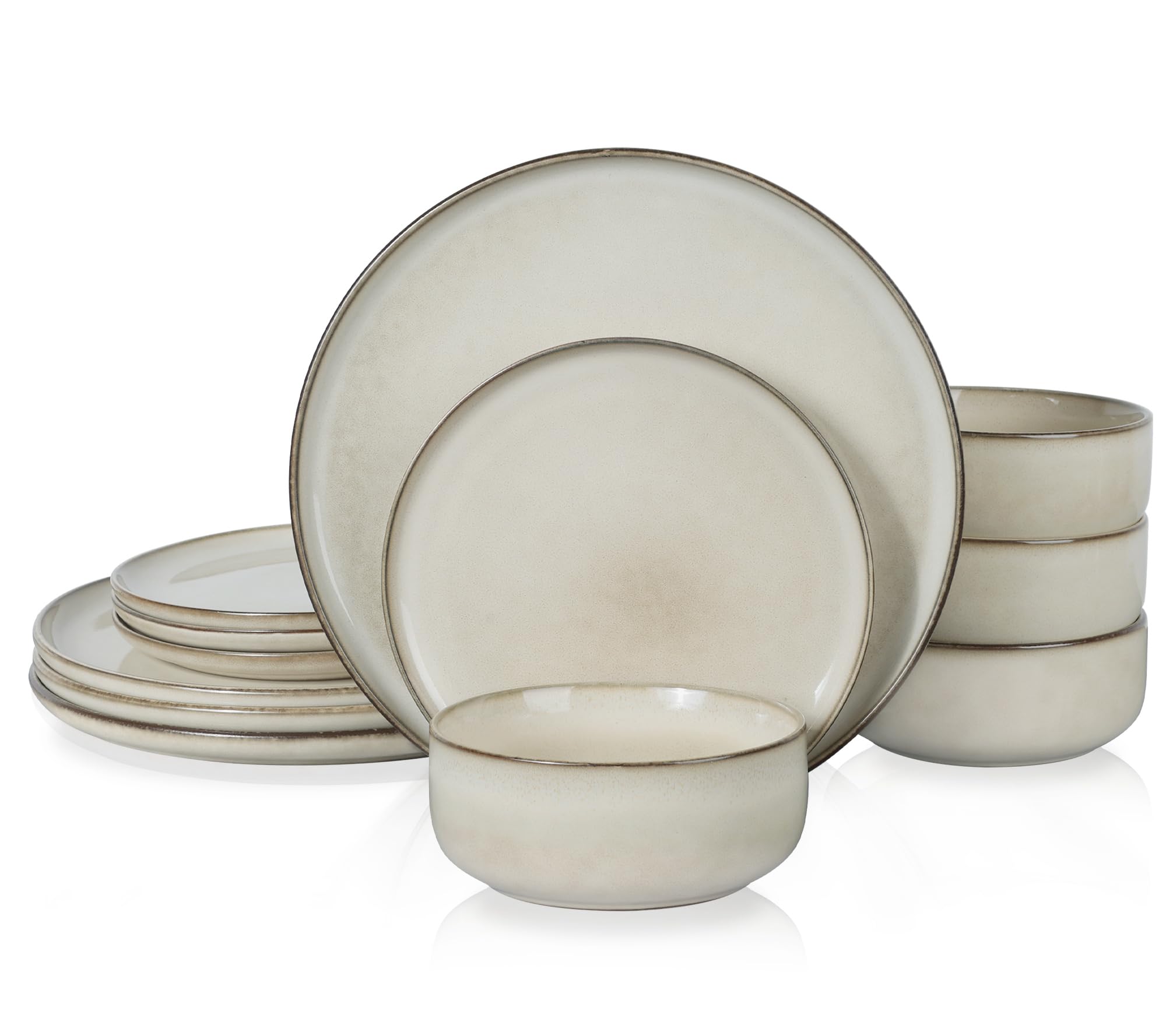 Beige Dinnerware Set