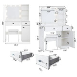 Vanity Desk With Lights