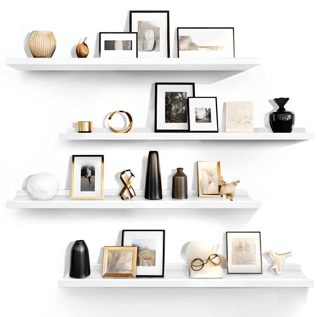 White Floating Shelves