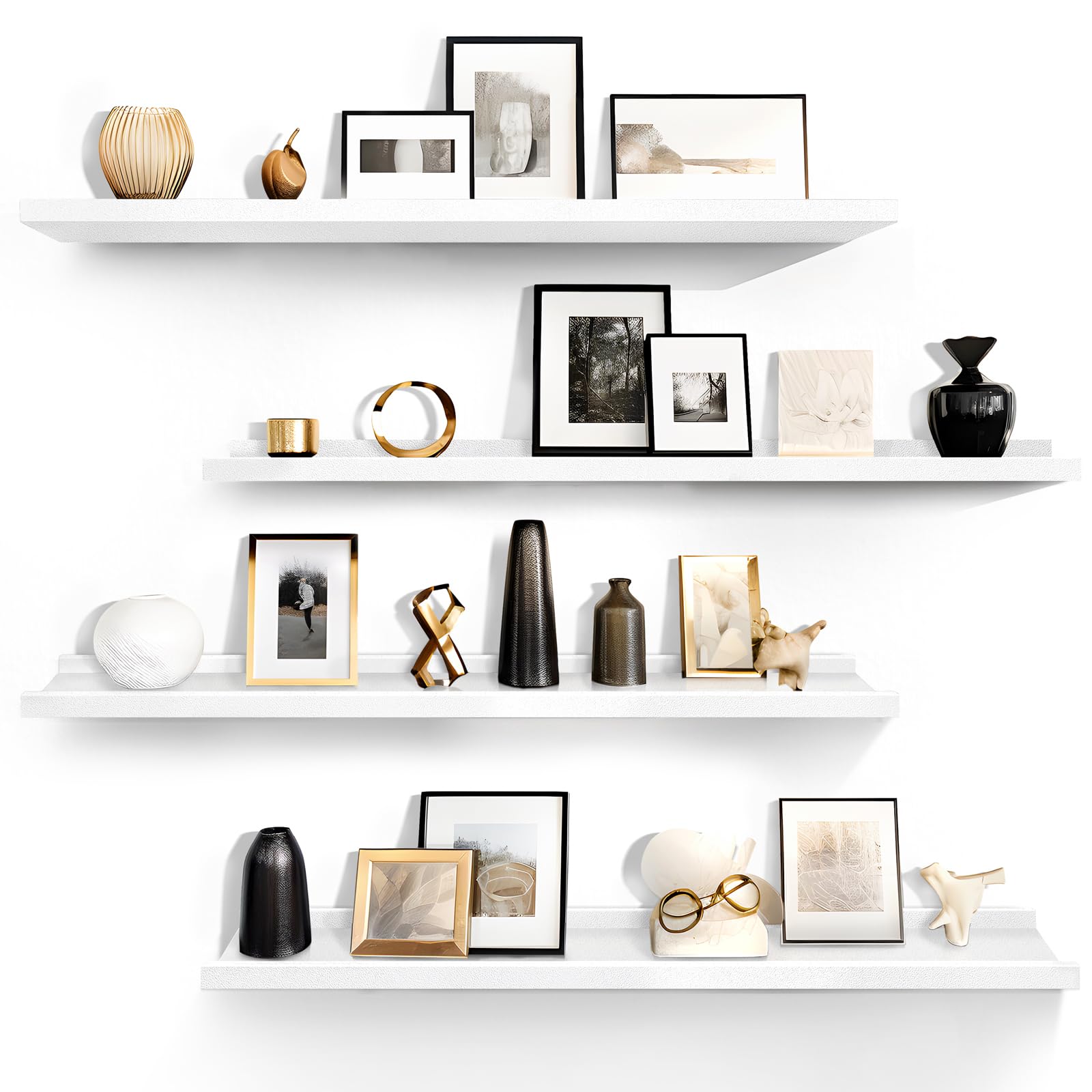 White Floating Shelves
