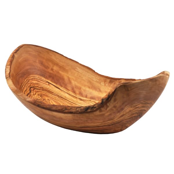Natural Olive Wood Fruit Bowl/Salad Bowl/Serving Bowl