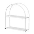 White Arched Frame Wall Shelf Decorative