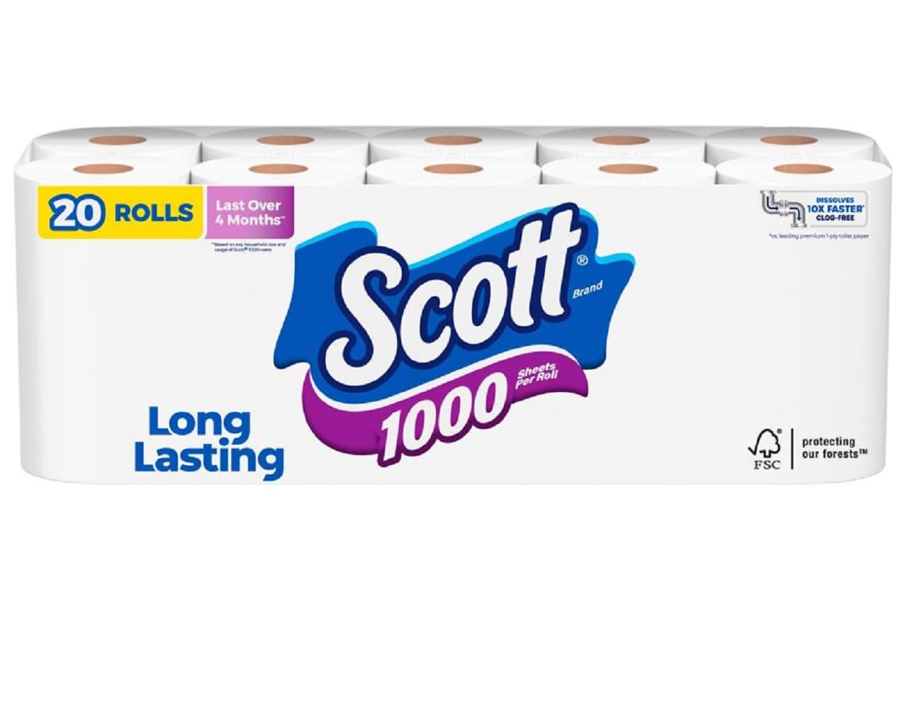 Toilet Paper - 20 Regular Rolls