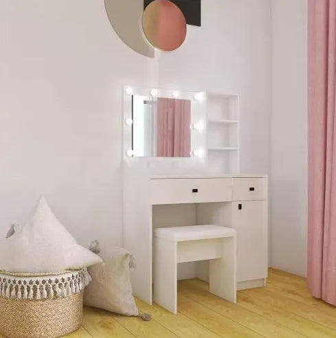 Vanity Desk With Lights