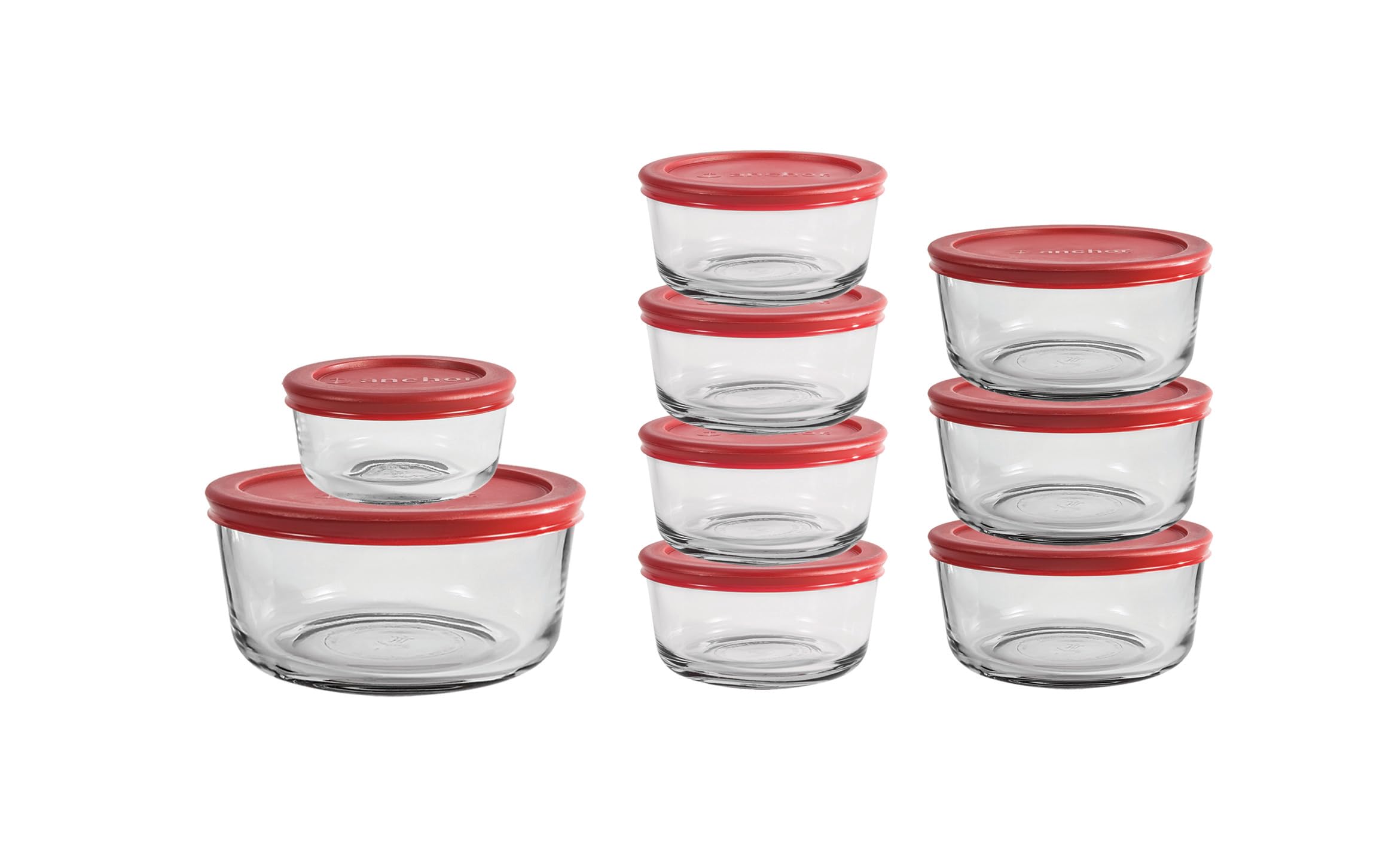 9 Piece Glass Storage Containers with Lids