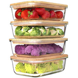 Glass Containers with Wood Lids