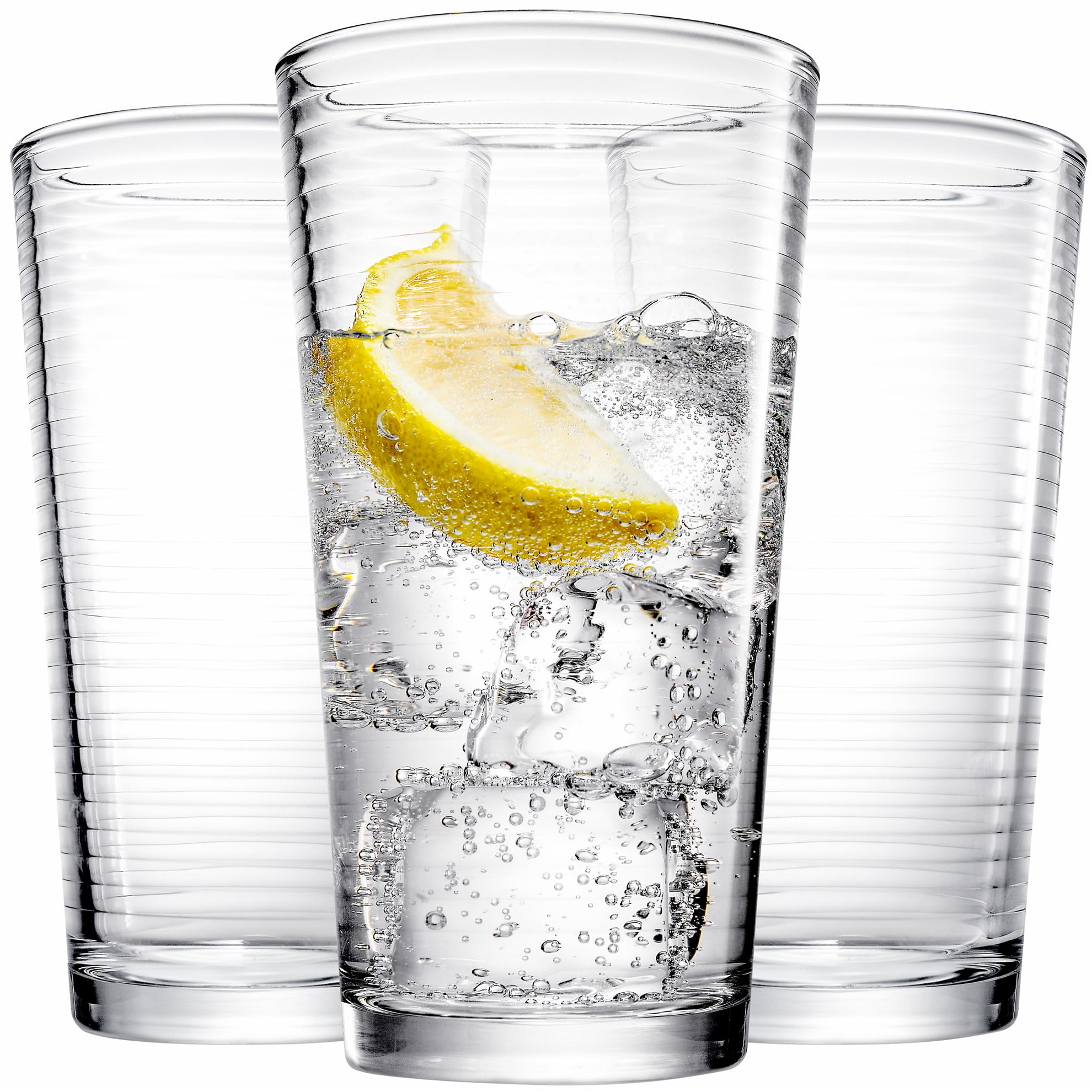 Ribbed Glassware Set