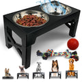 Elevated Dog Bowl Stand With 2 Stainless Steel Bowls