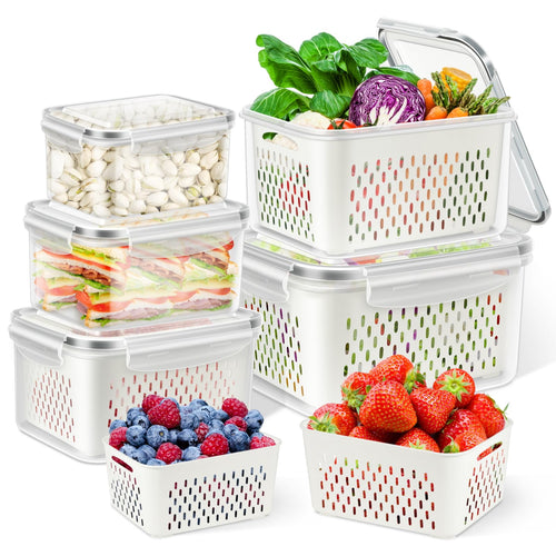 10 Pieces Storage Containers for Fridge