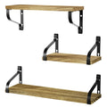 Rustic Wood Floating Shelves