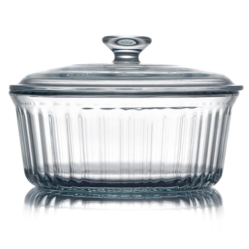 2.4QT Round Glass Dish