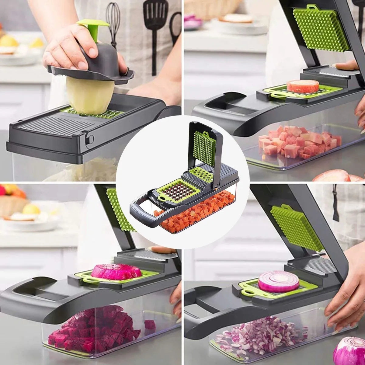 Multi-Function Vegetable Chopper & Slicer Set