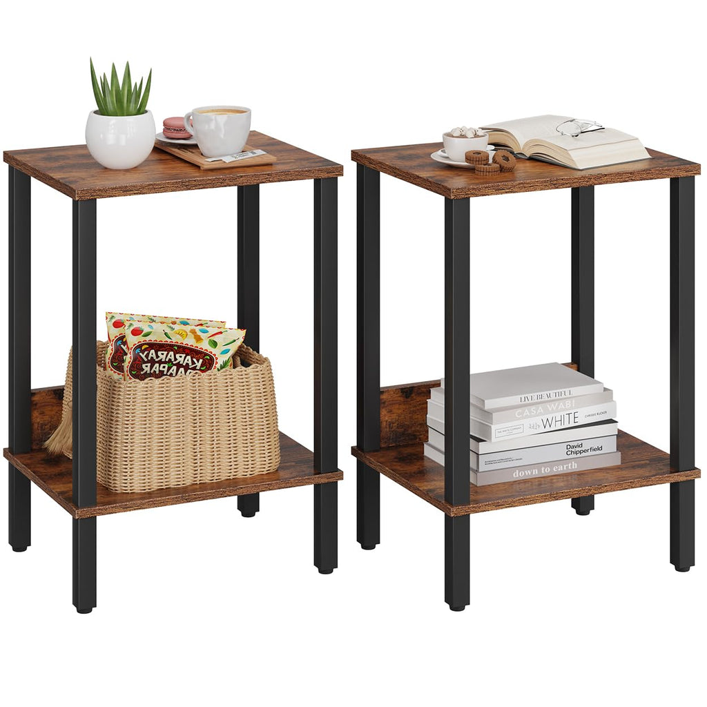 Rustic Brown Side Tables