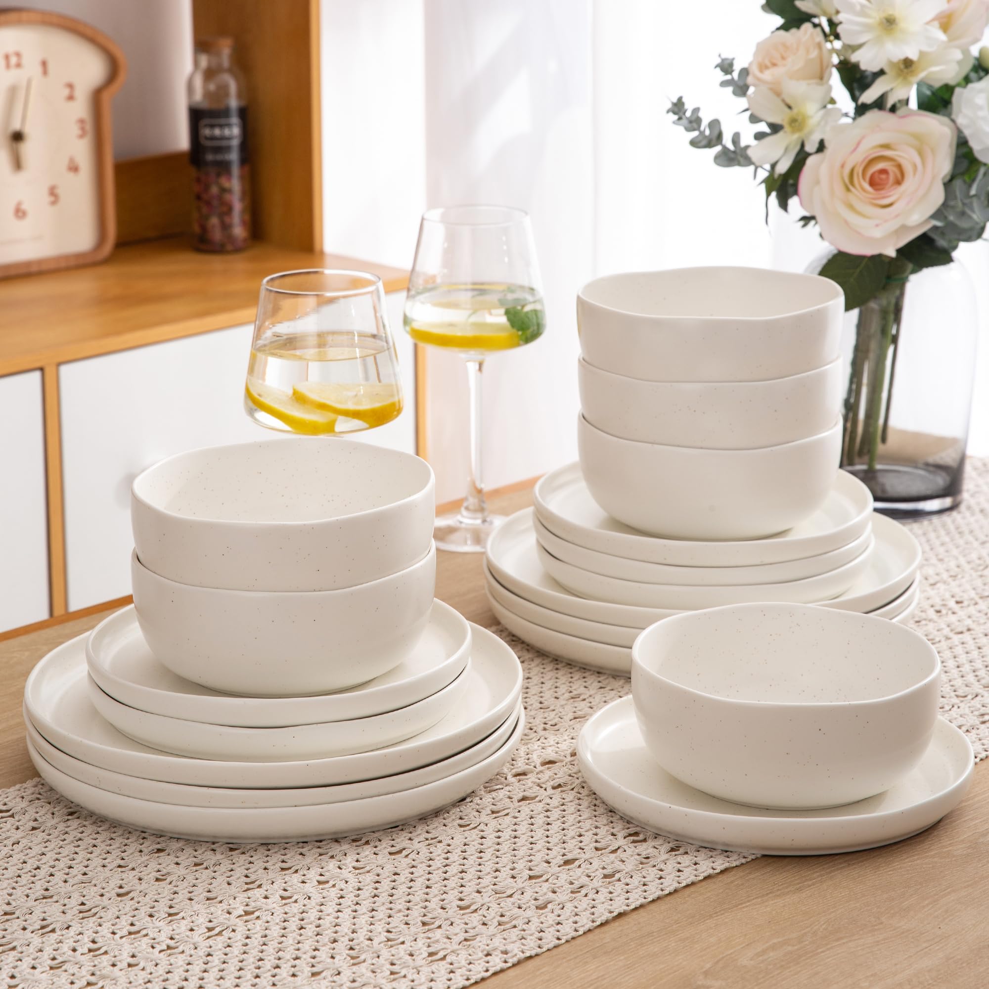 White Ceramic Dinnerware Set