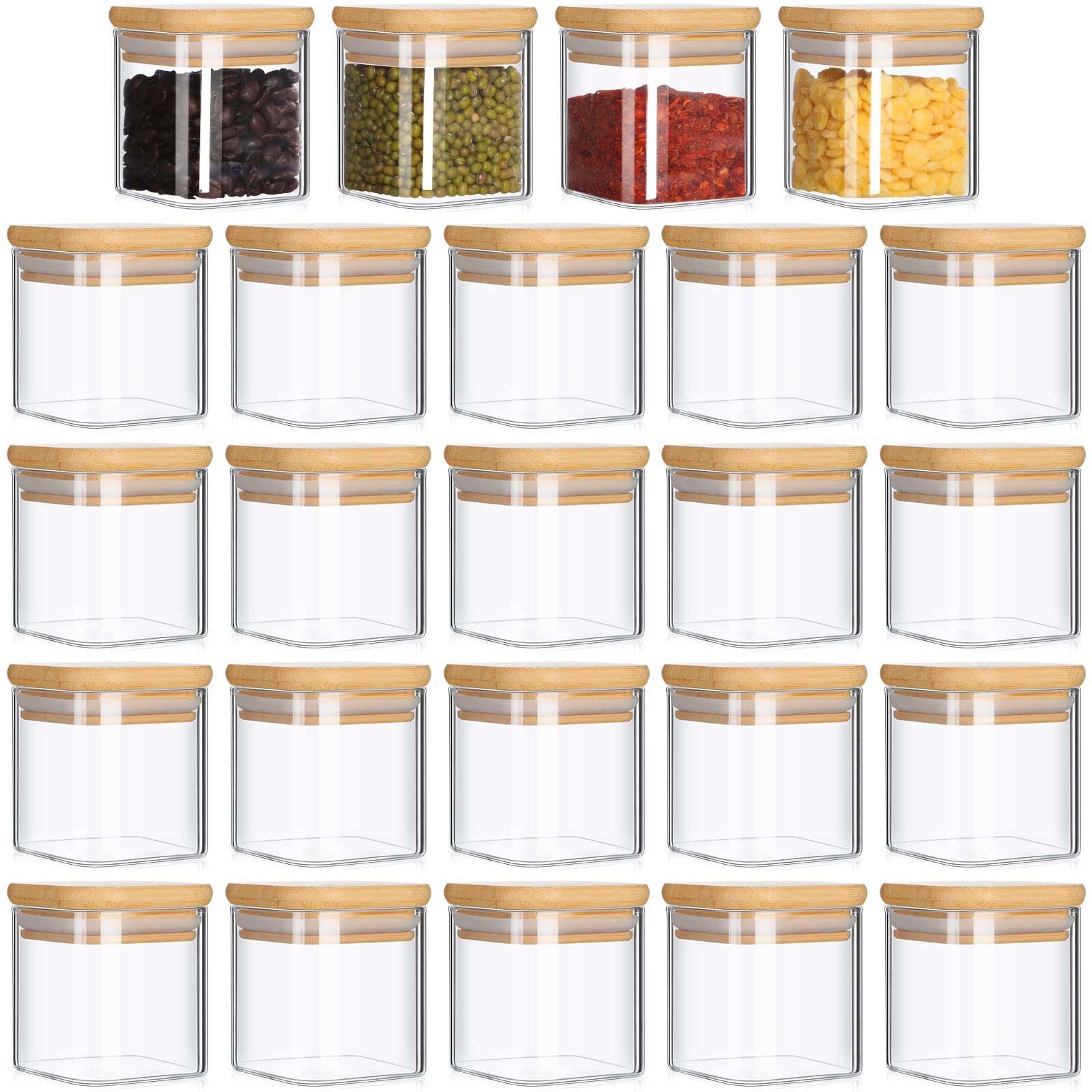 Set of 24 Glass Jars