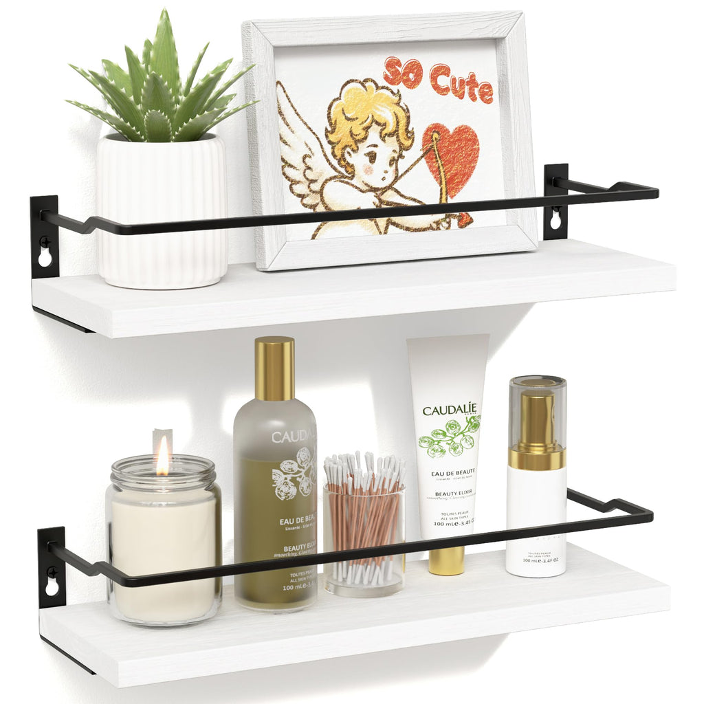 White Floating Shelfs