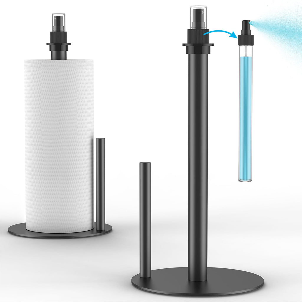 Paper Towel Holder with Spray Bottle