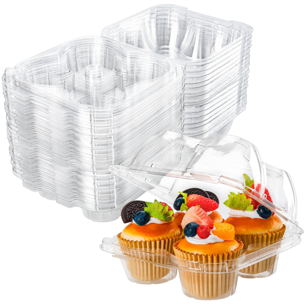 4 Compartment Cupcake Containers