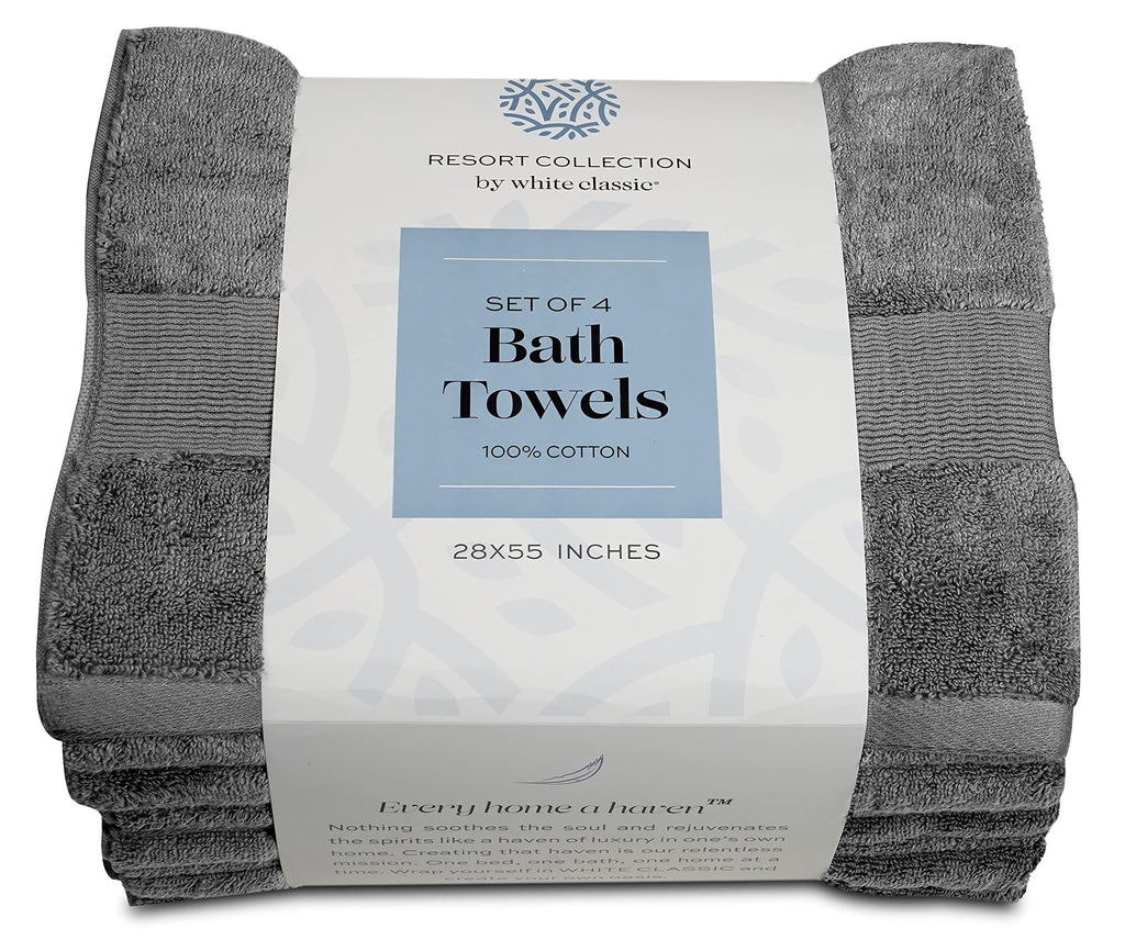 4 Pack of Soft Bath Towels