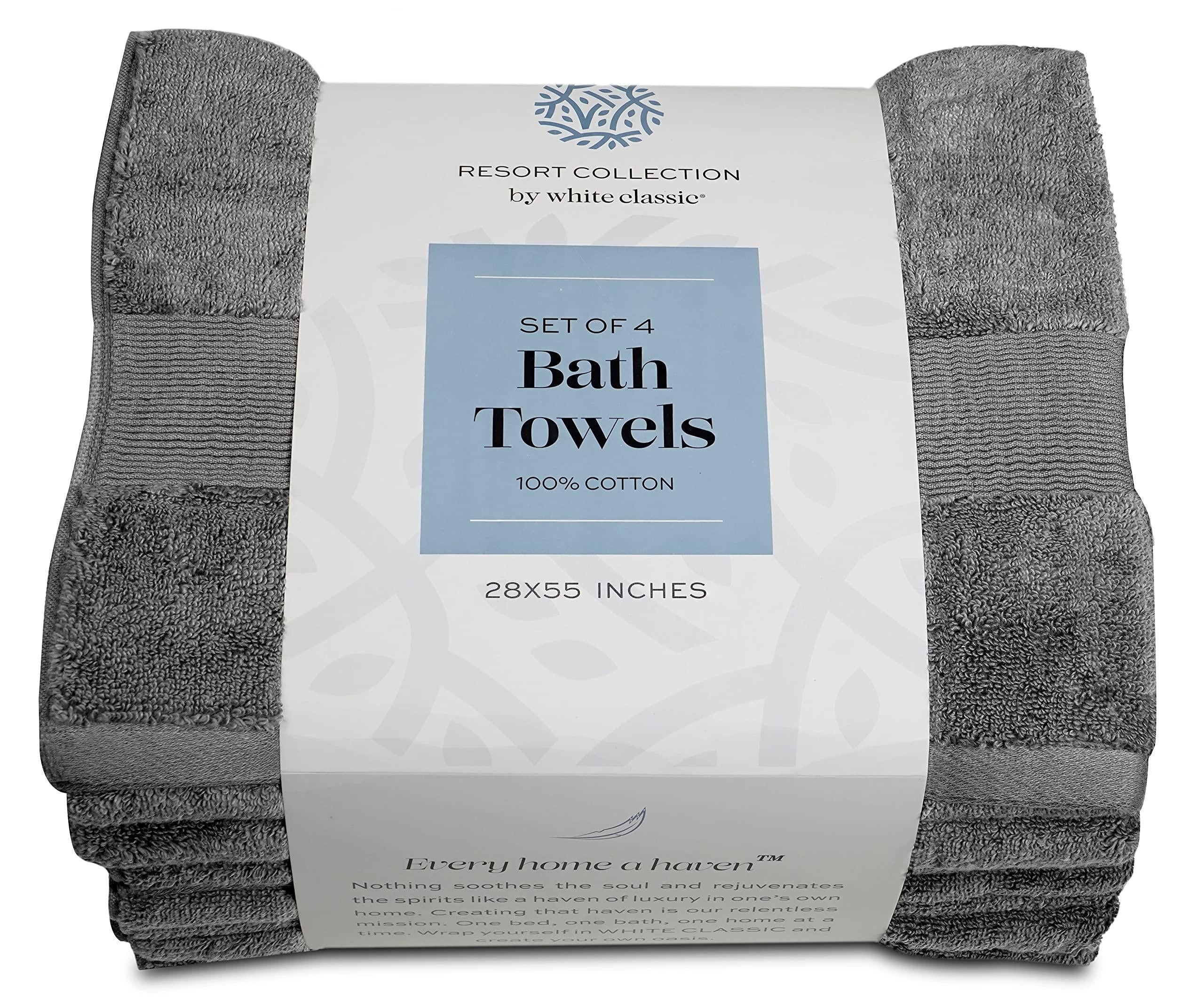 4 Pack of Soft Bath Towels