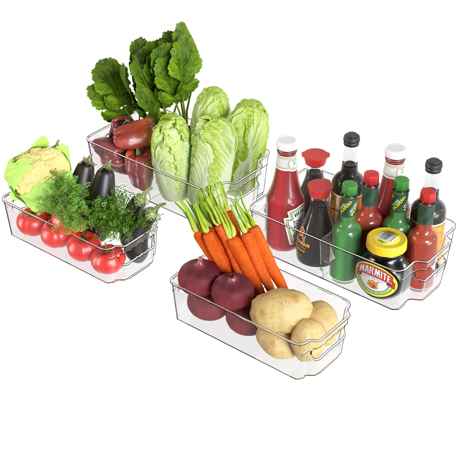 Acrylic Pantry/Refrigerator Organizers