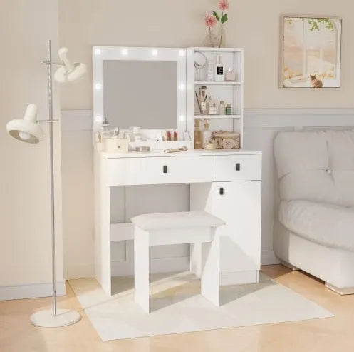 Vanity Desk With Lights