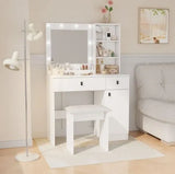 Vanity Desk With Lights