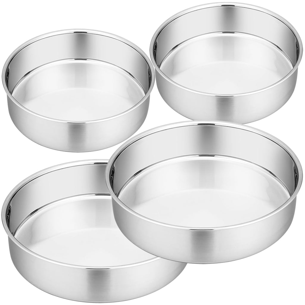 Stainless Steel Round Cake Pan Set