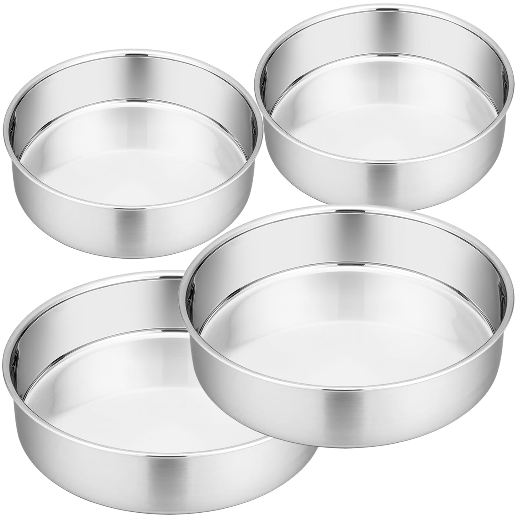 Stainless Steel Round Cake Pan Set