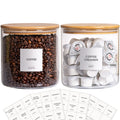 2 Pack Glass Jars