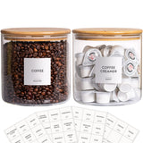 2 Pack Glass Jars
