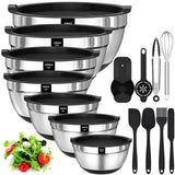 Non-Slip Silicone Mixing Bowls