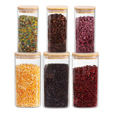 Square High Borosilicate Glass Canisters