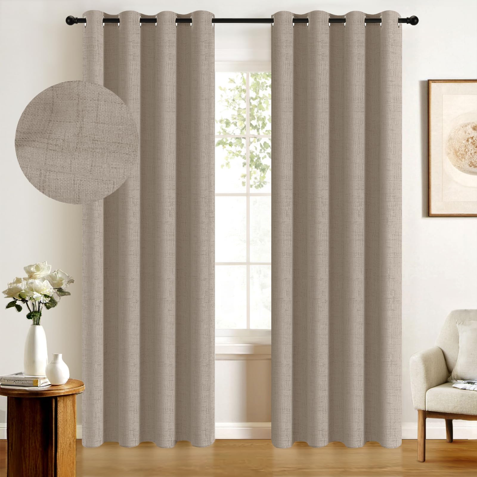 Linen Blackout Curtains