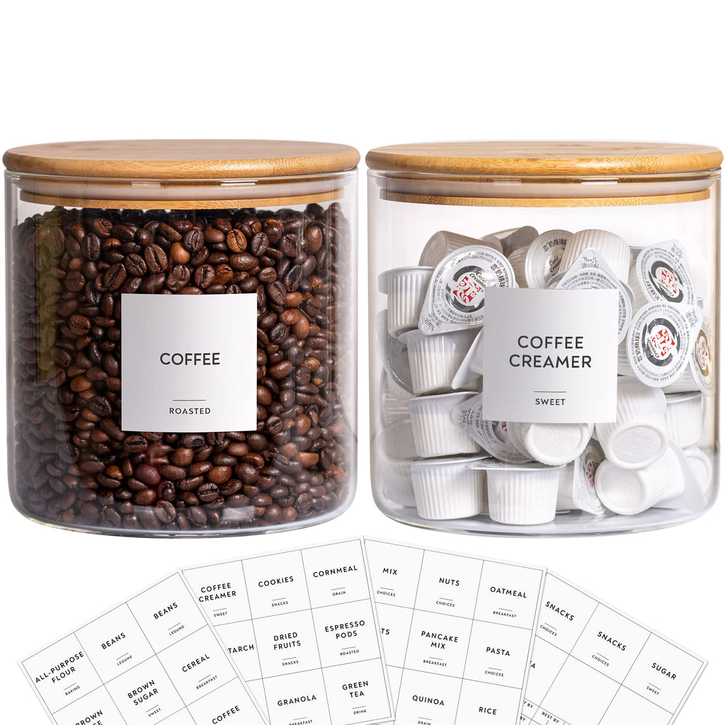 2 Pack Glass Jars